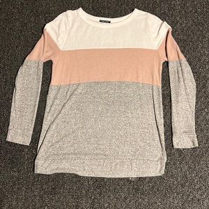 Block color sweater
